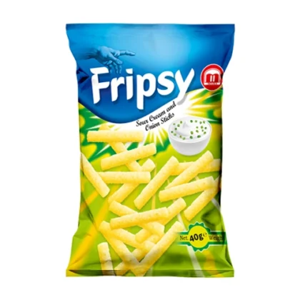 FRIPSY FLIPS STICKS SOUR CREAM AND ONION STICKS 40gr