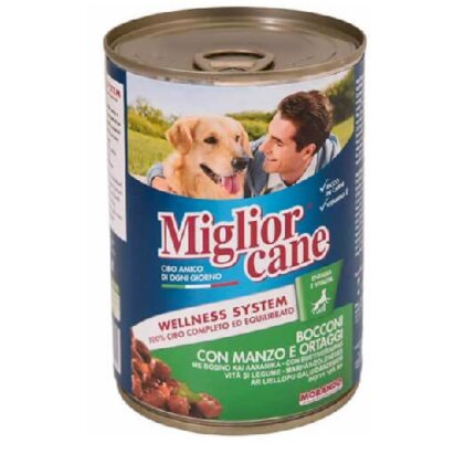 MC ΣΚΥΛΟΤΡΟΦΗ ΒΟΔΙΝΟ ΜΕ ΡΥΖΙ ΚΑΙ ΛΑΧΑΝΙΚΑ MORANDO MIGLIOR CANE 1250gr