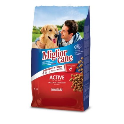 MC ΚΡΟΚΕΤΑ ΣΚΥΛΟΥ 21% ΒΟΔΙΝΟ ACTIVE MORANDO MIGLIOR CANE 4kg