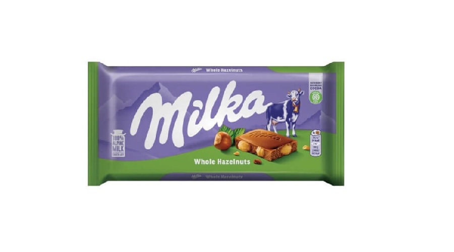 MILKA ΣΟΚΟΛΑΤΑ WHOLE HAZELNUTS 100gr