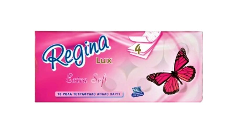 REGINA ΧΑΡΤΙ ΥΓΕΙΑΣ ΡΟΖ LUX 4Φ 10ρολ