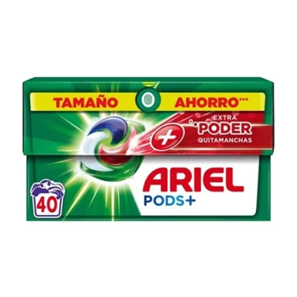 ARIEL ΤΑΜΠΛΕΤΕΣ 3 in 1 PODS EXTRA PODER 40τμχ