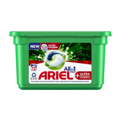 ARIEL ΤΑΜΠΛΕΤΕΣ 3 in 1 PODS ULTRA CLEAN POWER 12τμχ
