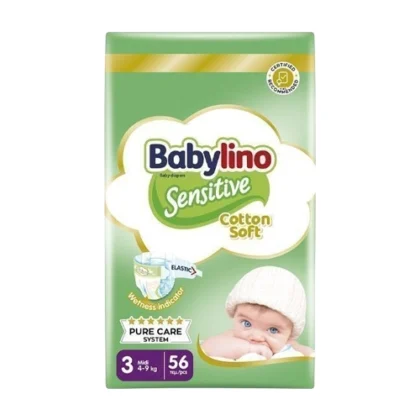 BABYLINO ΠΑΝΑ N3 SENSITIVE 4-9kg 56τμχ