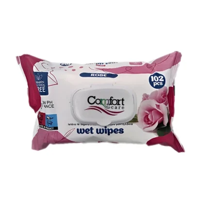 COMFORT CARE ΜΩΡΟΜΑΝΤΗΛΑ ΜΕ ΚΑΠΑΚΙ ROSE 102τμχ
