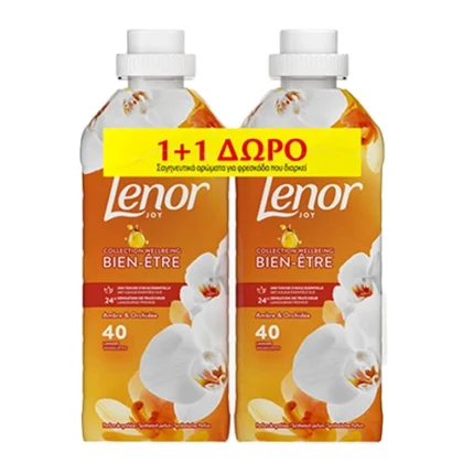 LENOR ΜΑΛΑΚΤΙΚΟ ΡΟΥΧΩΝ ΑΡΩΜΑ JOY GOLD ORCHID 40μεζ (1+1 ΔΩΡΟ)
