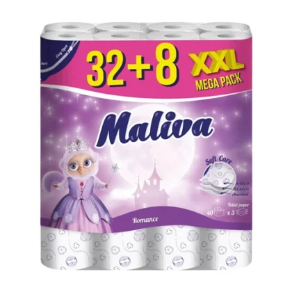 MALIVA ΧΑΡΤΙ ΥΓΕΙΑΣ ROMANCE 32+8ρολ