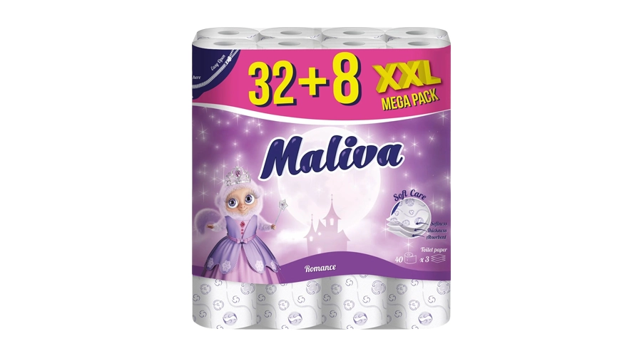 MALIVA ΧΑΡΤΙ ΥΓΕΙΑΣ ROMANCE 32+8ρολ