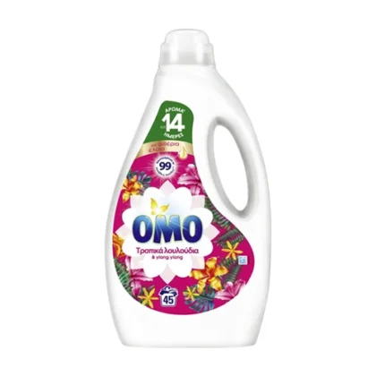 OMO ΥΓΡΟ ΠΛΥΝΤΗΡΙΟΥ ΤΡΟΠΙΚΑ ΛΟΥΛΟΥΔΙΑ 45μεζ 2,250lt
