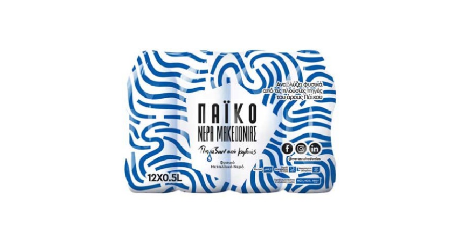 ΝΕΡΟ ΜΑΚΕΔΟΝΙΑΣ ΠΑΪΚΟ ΦΥΣΙΚΟ ΜΕΤΑΛΛΙΚΟ 12x500ml