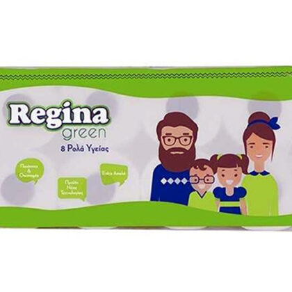 REGINA ΧΑΡΤΙ ΥΓΕΙΑΣ GREEN 2Φ 8ρολ