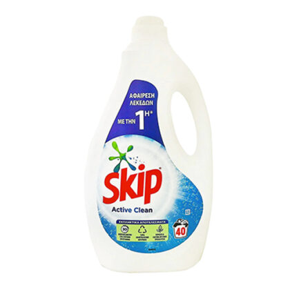 SKIP ΥΓΡΟ ΠΛΥΝΤΗΡΙΟΥ ACTIVE CLEAN 40μεζ 2lt