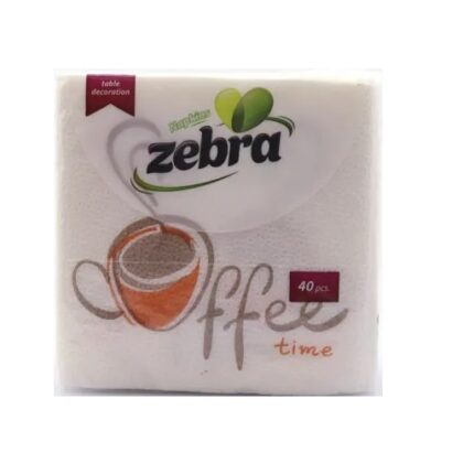 ZEBRA ΧΑΡΤΟΠΕΤΣΕΤΑ COFFEE 28x28εκ 40τμχ