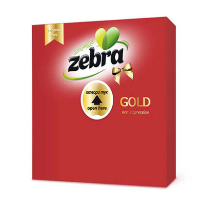 ZEBRA ΧΑΡΤΟΠΕΤΣΕΤΑ ΚΟΚΚΙΝΗ 2Φ 33x33εκ 35τμχ