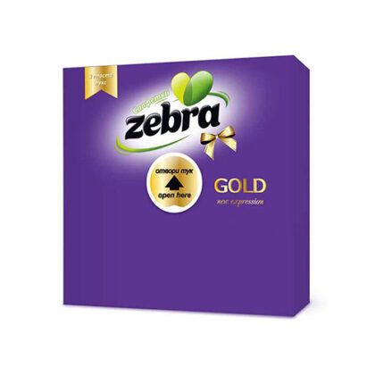 ZEBRA ΧΑΡΤΟΠΕΤΣΕΤΑ ΜΩΒ 2Φ 33x33εκ 35τμχ