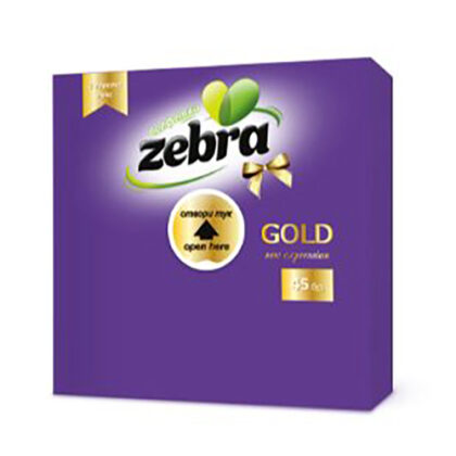 ZEBRA ΧΑΡΤΟΠΕΤΣΕΤΑ ΜΩΒ 2Φ 33x33εκ 45τμχ