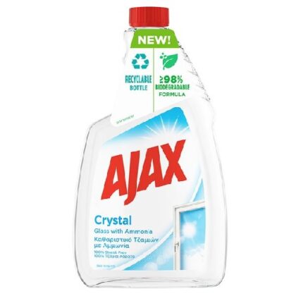 AJAX ΥΓΡΟ ΤΖΑΜΙΩΝ ΑΝΤΑΛΛΑΚΤΙΚΟ CRYSTAL CLEAN 750ml