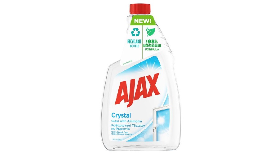 AJAX ΥΓΡΟ ΤΖΑΜΙΩΝ ΑΝΤΑΛΛΑΚΤΙΚΟ CRYSTAL CLEAN 750ml