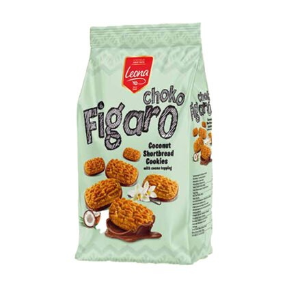 LEONA ΜΠΙΣΚΟΤΑ ΣΟΚΟΛΑΤΑΣ FIGARO ΜΕ ΚΑΚΑΟ & ΚΑΡΥΔΑ 300gr