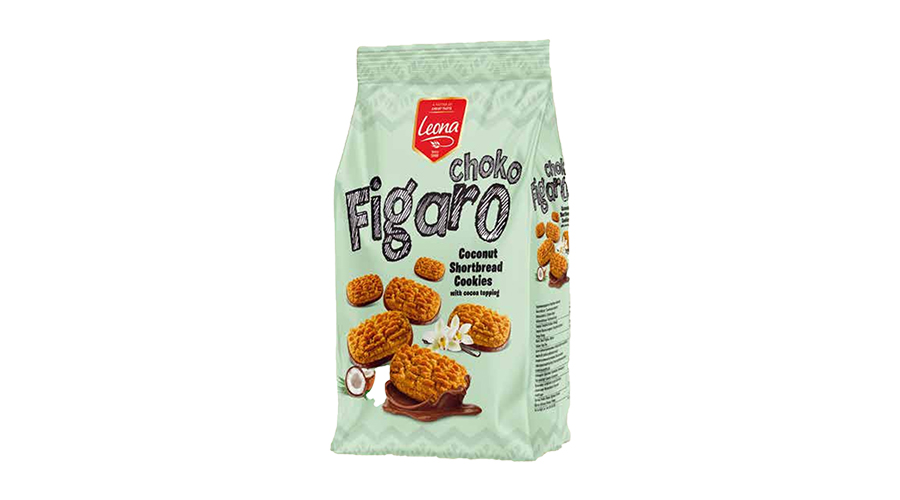 LEONA ΜΠΙΣΚΟΤΑ ΣΟΚΟΛΑΤΑΣ FIGARO ΜΕ ΚΑΚΑΟ & ΚΑΡΥΔΑ 300gr