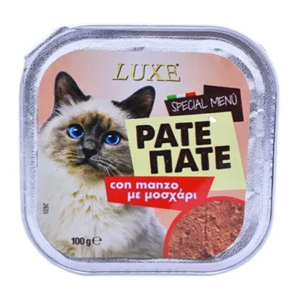 LUXE ΓΑΤΟΤΡΟΦΗ ΠΑΤΕ ΜΟΣΧΑΡΙ 100gr