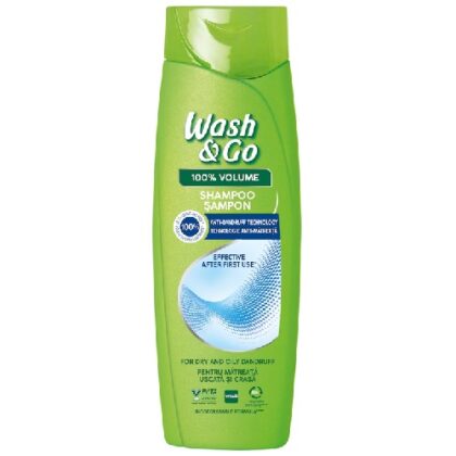 WASH & GO ΣΑΜΠΟΥΑΝ ANTI DANDRUFF 360ml