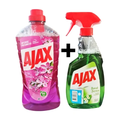 AJAX ΥΓΡΟ ΔΑΠΕΔΟΥ ΛΟΥΛΟΥΔΙΑ ΤΗΣ ΑΝΟΙΞΗΣ 1lt + AJAX ΥΓΡΟ ΤΖΑΜΙΩΝ FLORAL 500ml