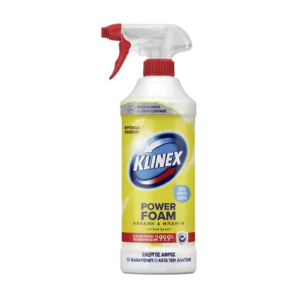 KLINEX SPRAY FOAM ΜΕ ΦΡΕΣΚΑΔΑ ΛΕΜΟΝΙΟΥ ΓΙΑ ΜΠΑΝΙΟ 435ml