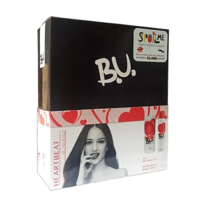 B.U. HEARTBEAT SET EAU DE TOILETTE 50ml + DEO SPRAY 150ml
