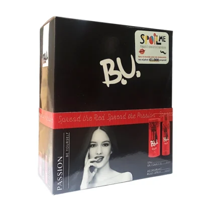 B.U. PASSION SET EAU DE TOILETTE 50ml + DEO SPRAY 150ml