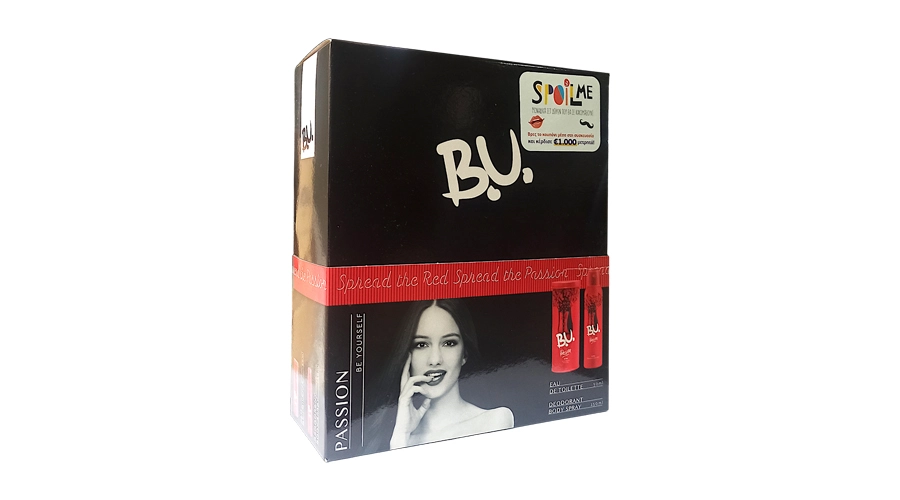 B.U. PASSION SET EAU DE TOILETTE 50ml + DEO SPRAY 150ml