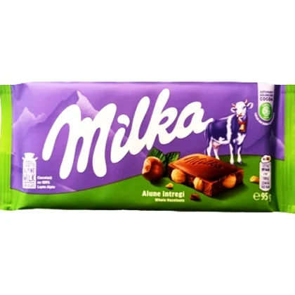 MILKA ΣΟΚΟΛΑΤΑ WHOLE HAZELNUTS 95gr