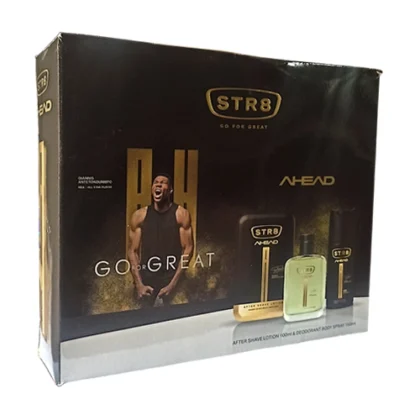 STR8 AHEAD GO FOR GREAT SET AFTER SHAVE 100ml + DEO SPRAY 150ml