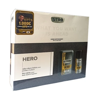 STR8 HERO SET AFTER SHAVE 100ml + DEO SPRAY 150ml