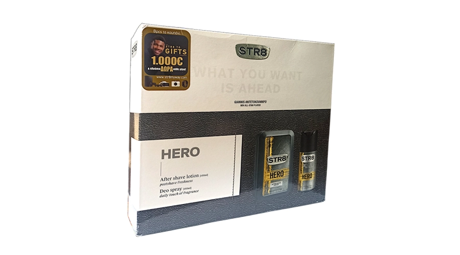 STR8 HERO SET AFTER SHAVE 100ml + DEO SPRAY 150ml
