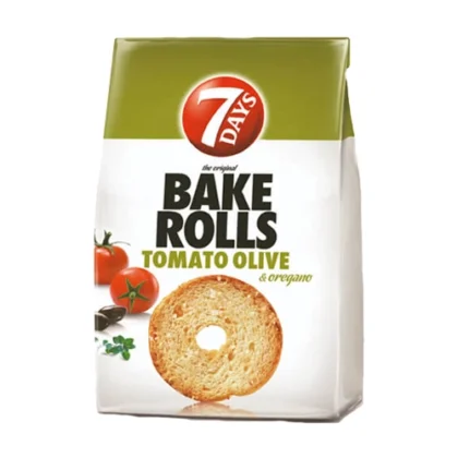 BAKE ROLLS TOMATO OLIVE & OREGANO 80gr