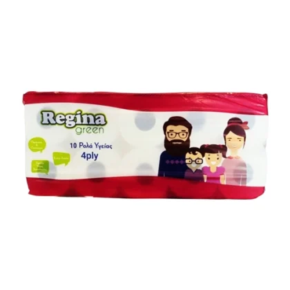 REGINA ΧΑΡΤΙ ΥΓΕΙΑΣ ΚΟΚΚΙΝΟ 4Φ 10ρολ