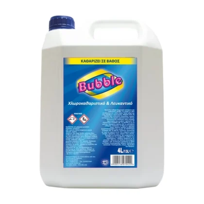 BUBBLE ΧΛΩΡΟΚΑΘΑΡΙΣΤΙΚΟ & ΛΕΥΚΑΝΤΙΚΟ 4lt