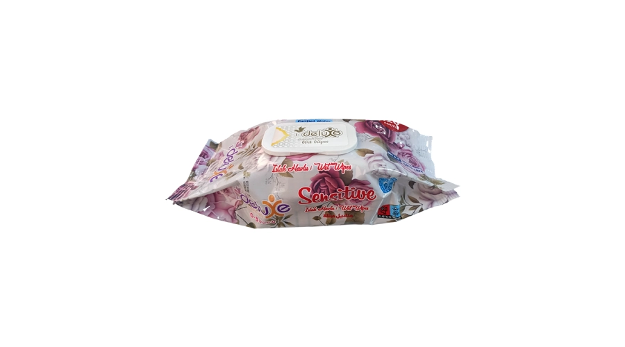 DELUXE ΥΓΡΑ ΜΑΝΤΗΛΑΚΙΑ PINK ΤΡΙΑΝΤΑΦΥΛΛΟ 120τμχ