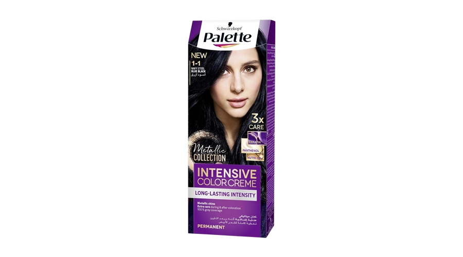 PALETTE INTESIVE COLOR CREAM HAIR ΒΑΦΗ ΜΑΛΛΙΩΝ (1-1) BLUE BLACK (ΜΑΥΡΟ ΜΠΛΕ) 50ml