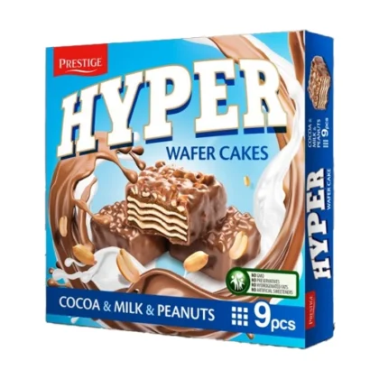 PRESTIGE HYPER ΓΚΟΦΡΕΤOΚΕΙΚ COCOA/MILK/PEANUTS 167gr