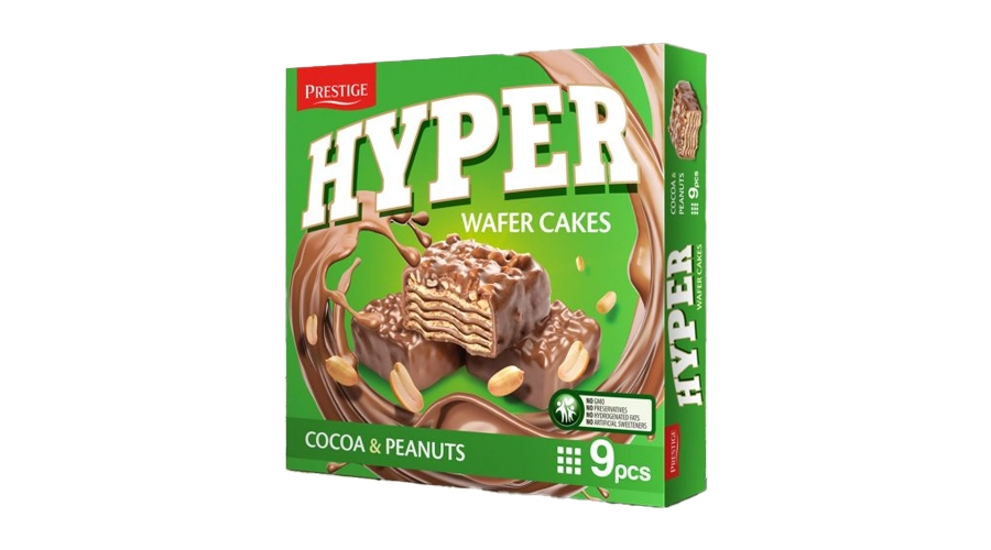 PRESTIGE HYPER ΓΚΟΦΡΕΤOΚΕΙΚ COCOA/PEANUTS 167gr