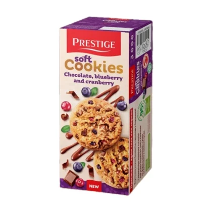 PRESTIGE SOFT COOKIES CHOCOLATE/BLUEBERRY/CRANBERRY 120gr