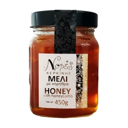 ΝΟΜΕΣ ΚΕΡΚΙΝΗΣ ΜΕΛΙ ΜΕ ΚΗΡΗΘΡΑ 450gr