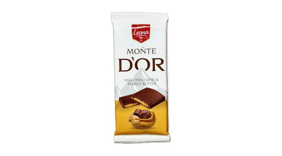 LEONA ΣΟΚΟΛΑΤΑ MONTE D'OR ΦΥΣΤΙΚΟΒΟΥΤΥΡΟ 90gr