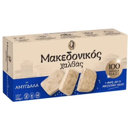 ΜΑΚΕΔΟΝΙΚΟΣ ΧΑΛΒΑΣ ΜΕ ΑΜΥΓΔΑΛΑ 400gr