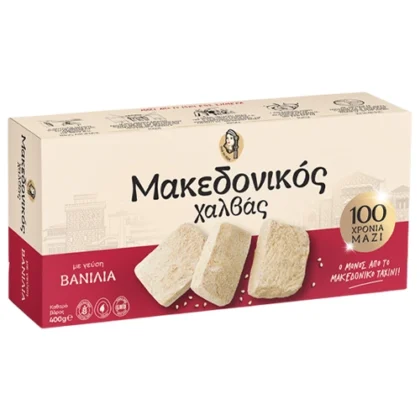 ΜΑΚΕΔΟΝΙΚΟΣ ΧΑΛΒΑΣ ΜΕ ΒΑΝΙΛΙΑ 400gr
