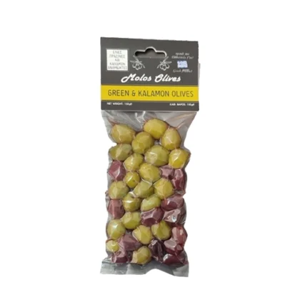 ΜΩΛΟΣ ΕΛΙΕΣ ΠΡΑΣΙΝΕΣ ΚΑΙ ΚΑΛΑΜΩΝ VAC. 150gr