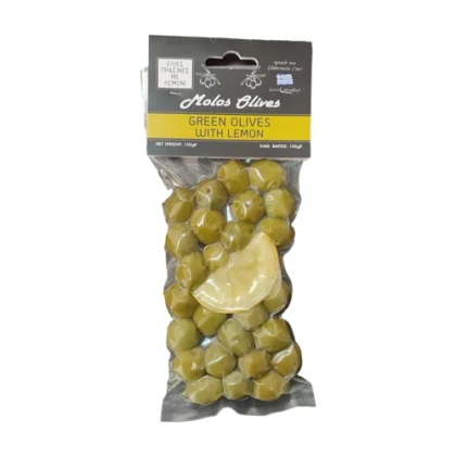 ΜΩΛΟΣ ΕΛΙΕΣ ΠΡΑΣΙΝΕΣ ΜΕ ΛΕΜΟΝΙ VAC. 150gr