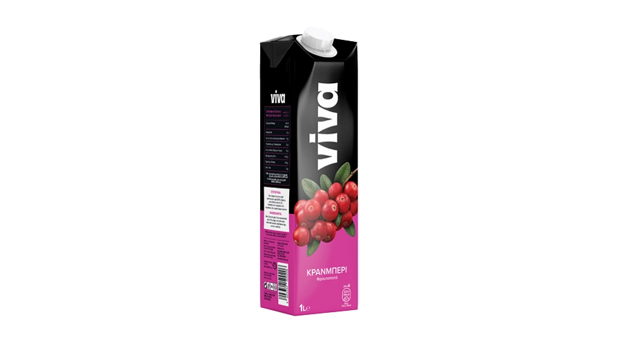 VIVA FRESH ΦΡΟΥΤΟΠΟΤΟ ΧΥΜΟΣ CRANBERRY 1lt